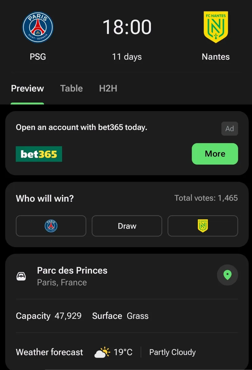 PSG v Nantes tickets