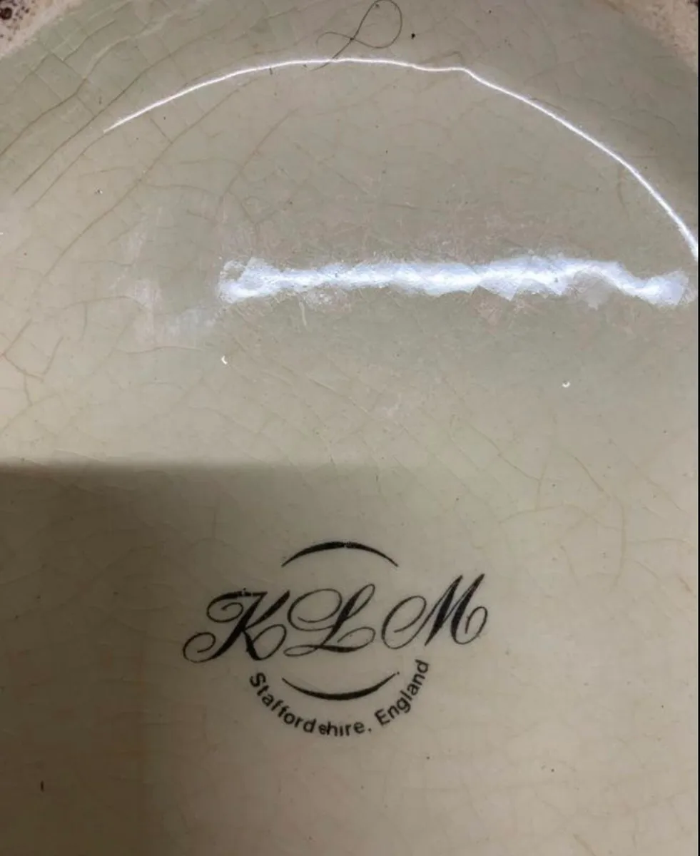 Antique indoor ceramic planter - Image 2