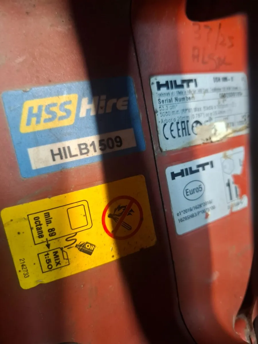 Hilti petrol saw - Image 2