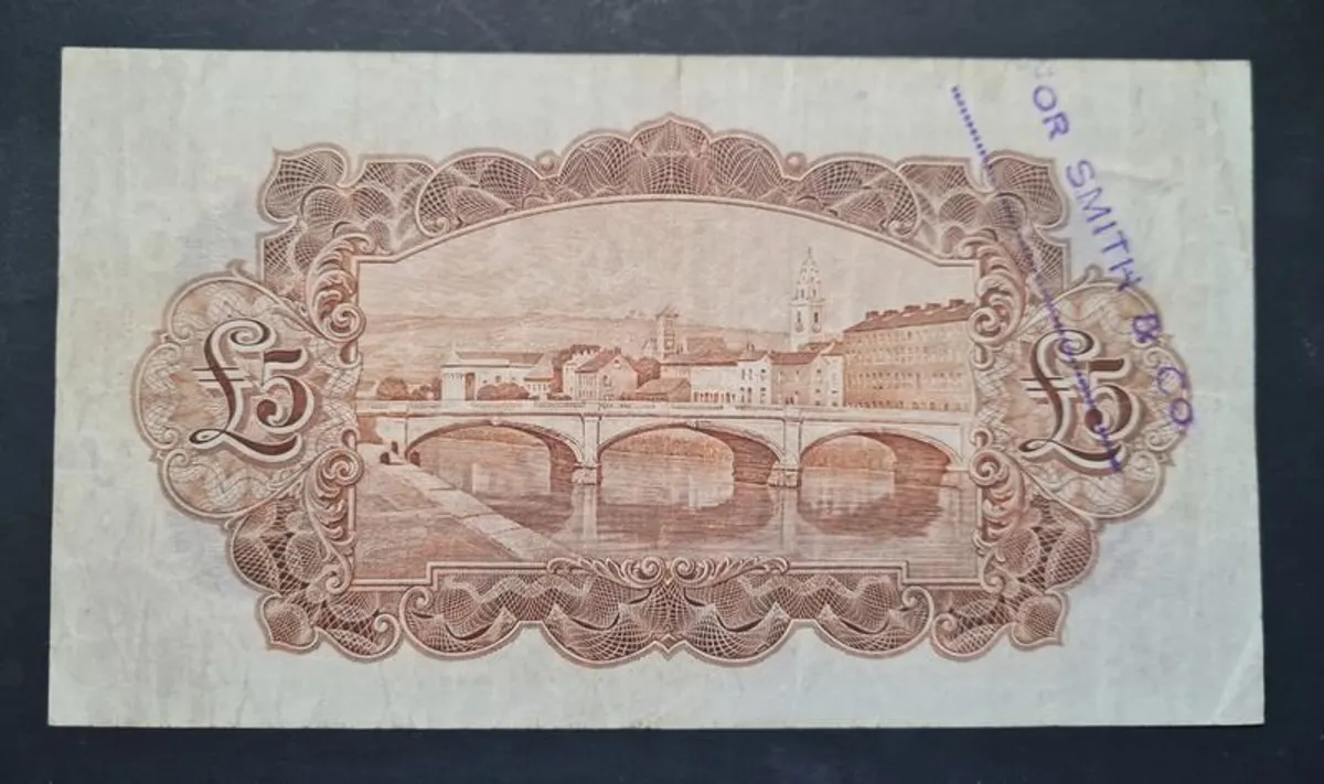 Ireland 1931 Currency Commission 5 Pound Royal Bank Limited Ploughman - Image 4