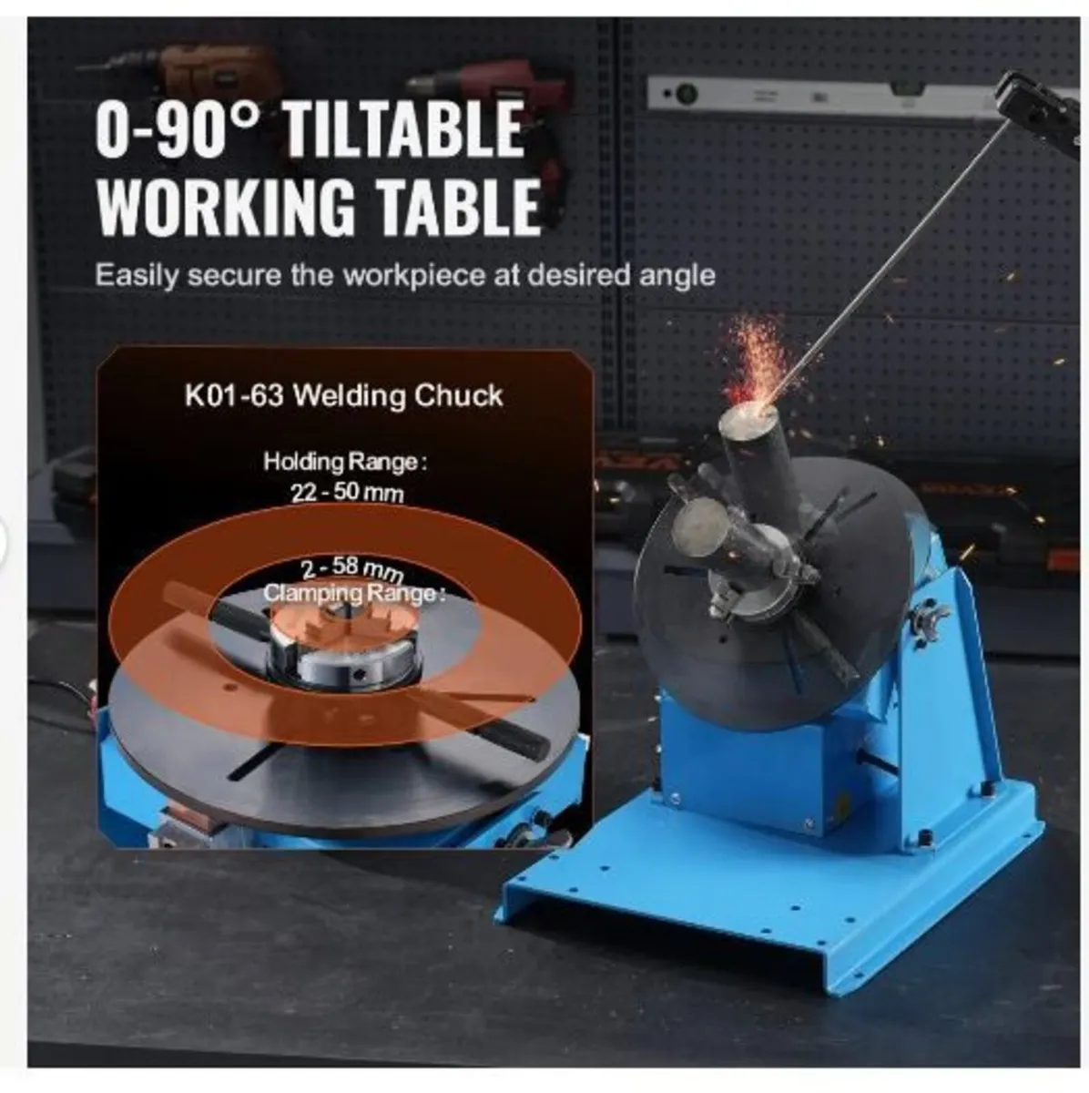 Rotary Welding Positioner 10KG, 0-90° Welding - Image 4