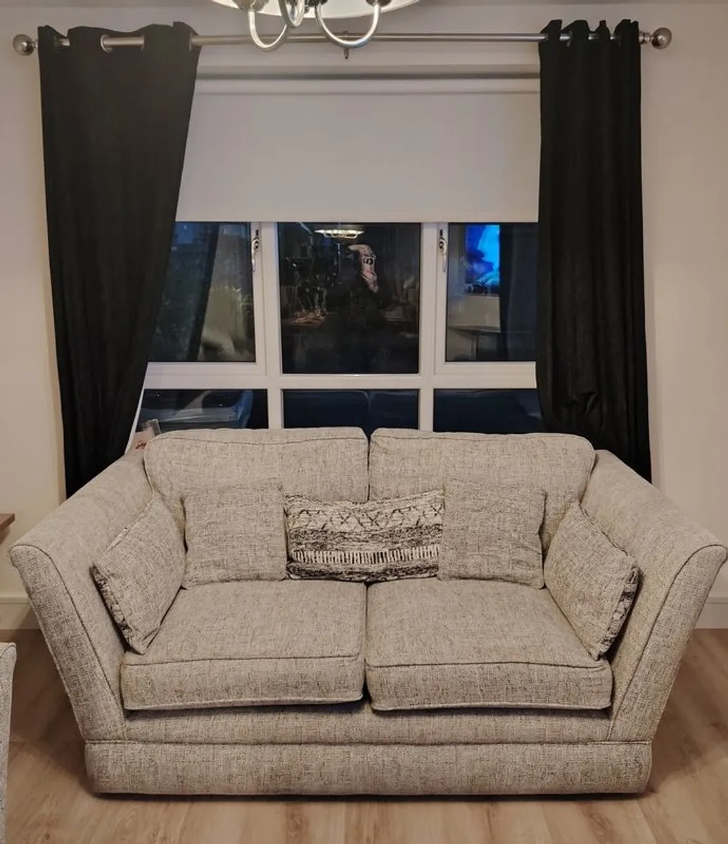 3 seater  + 2 seater grey sofa suite