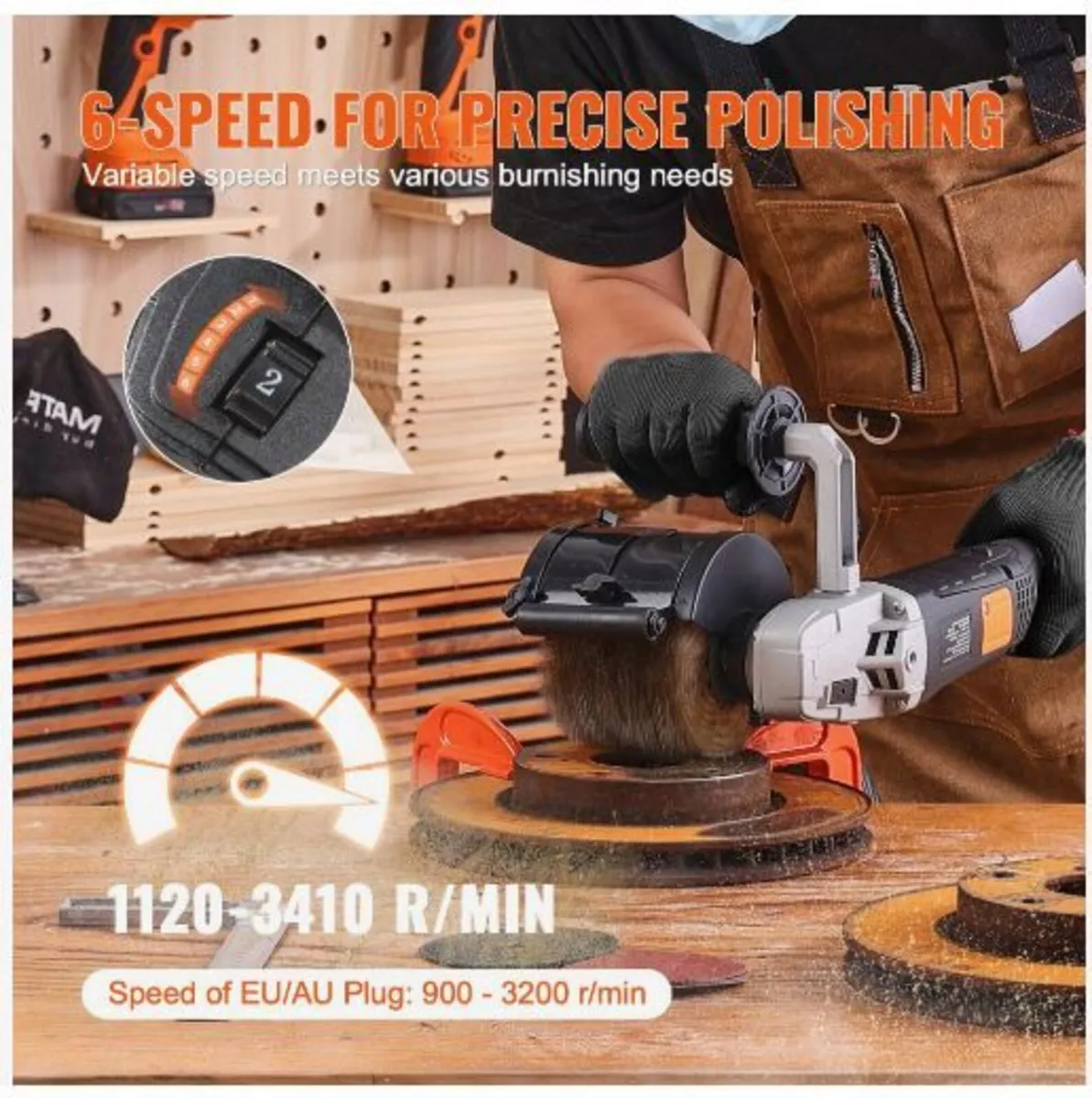 Burnishing Polishing Machine, 1300W - Image 4