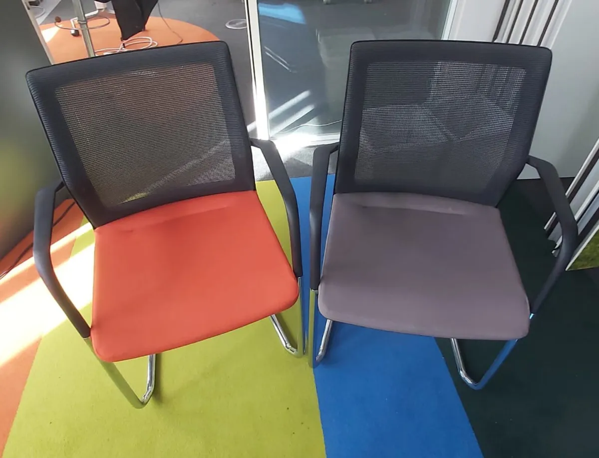 Steelcase Folding Tables / Orangebox Chairs - Image 1