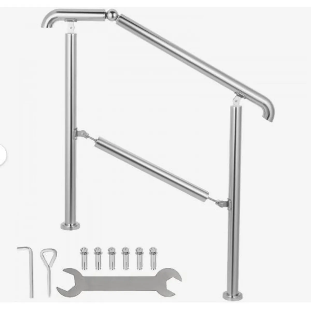 3 Step Railing Stainless Steel Transitional - Image 1