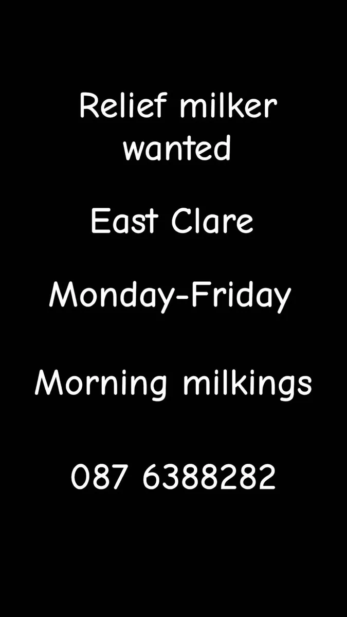 Relief milking