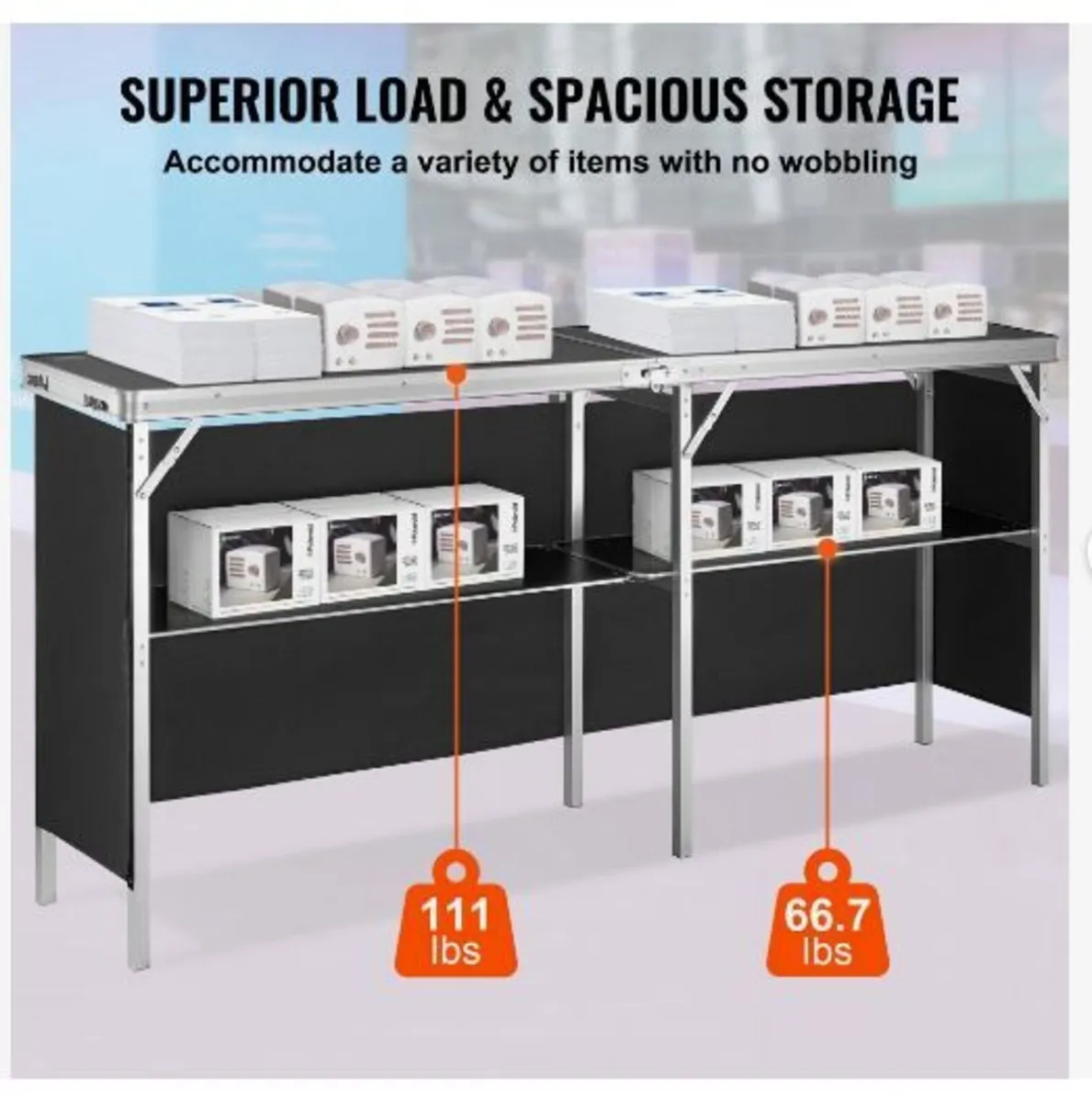 Portable Tradeshow Podium Table, 1980 x 385 x 880 - Image 3