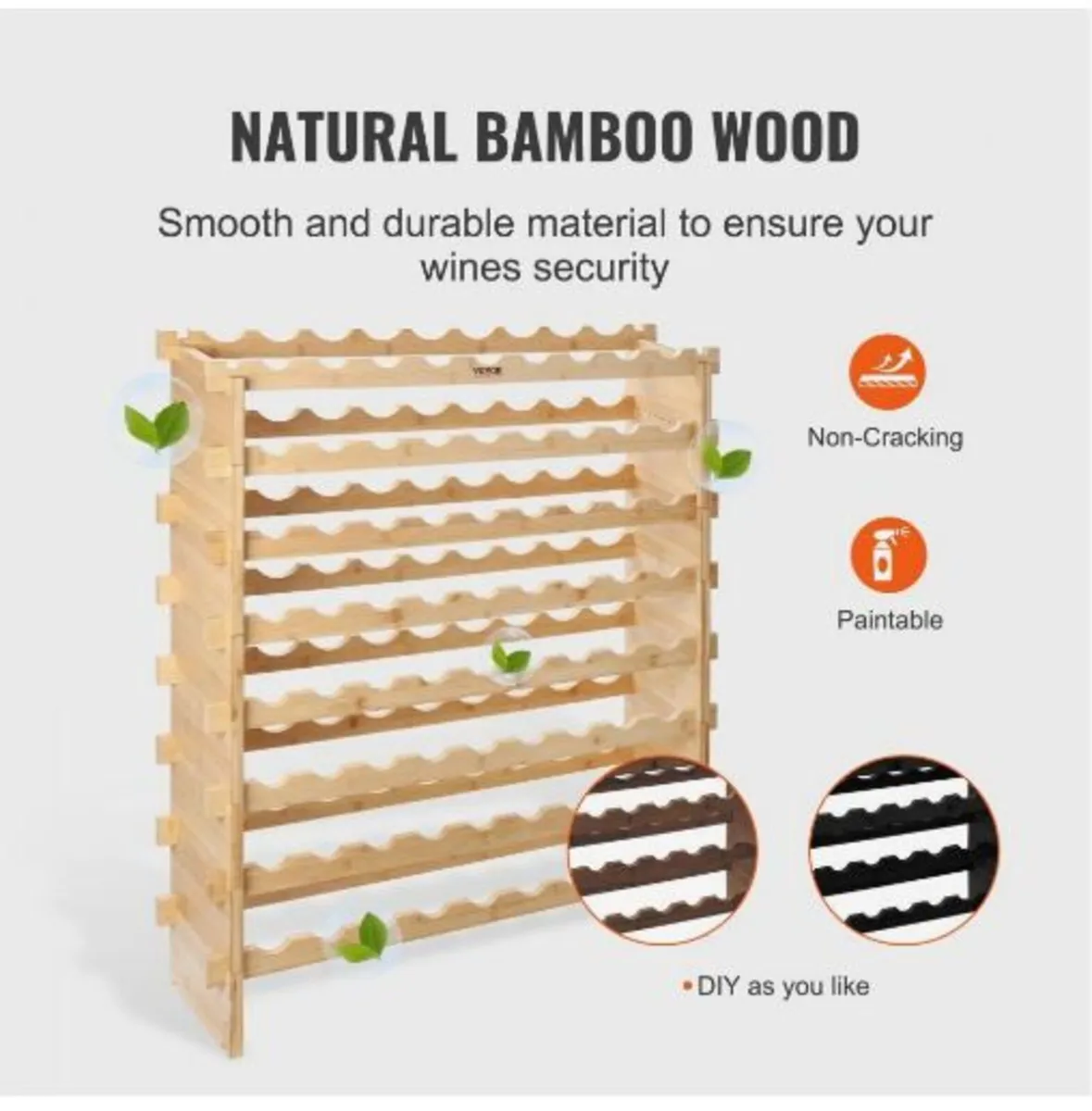 72 Bottle Stackable Modular Wine Rack - Image 4