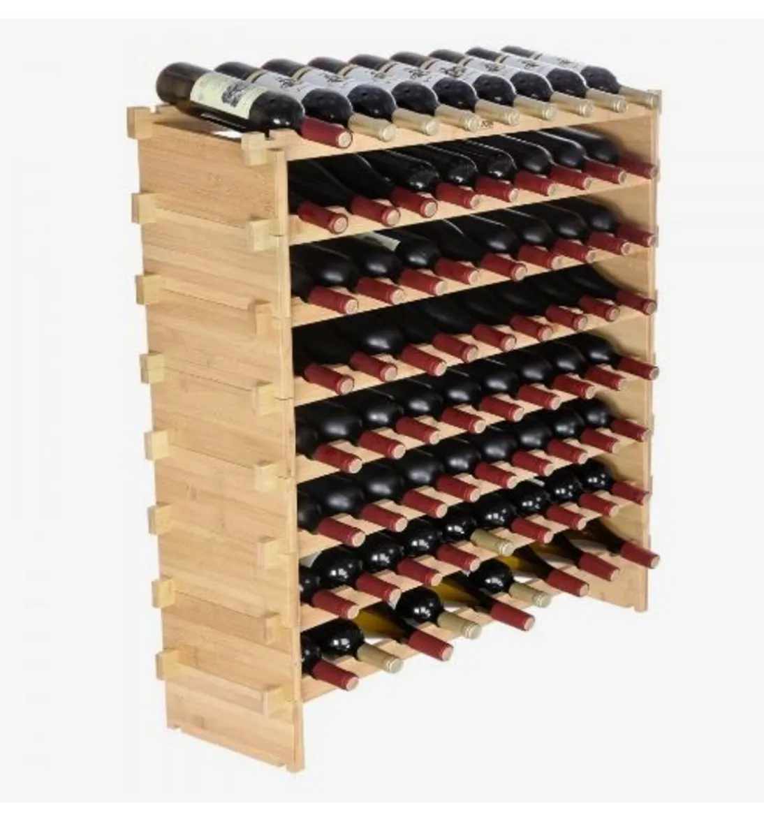 72 Bottle Stackable Modular Wine Rack - Image 1
