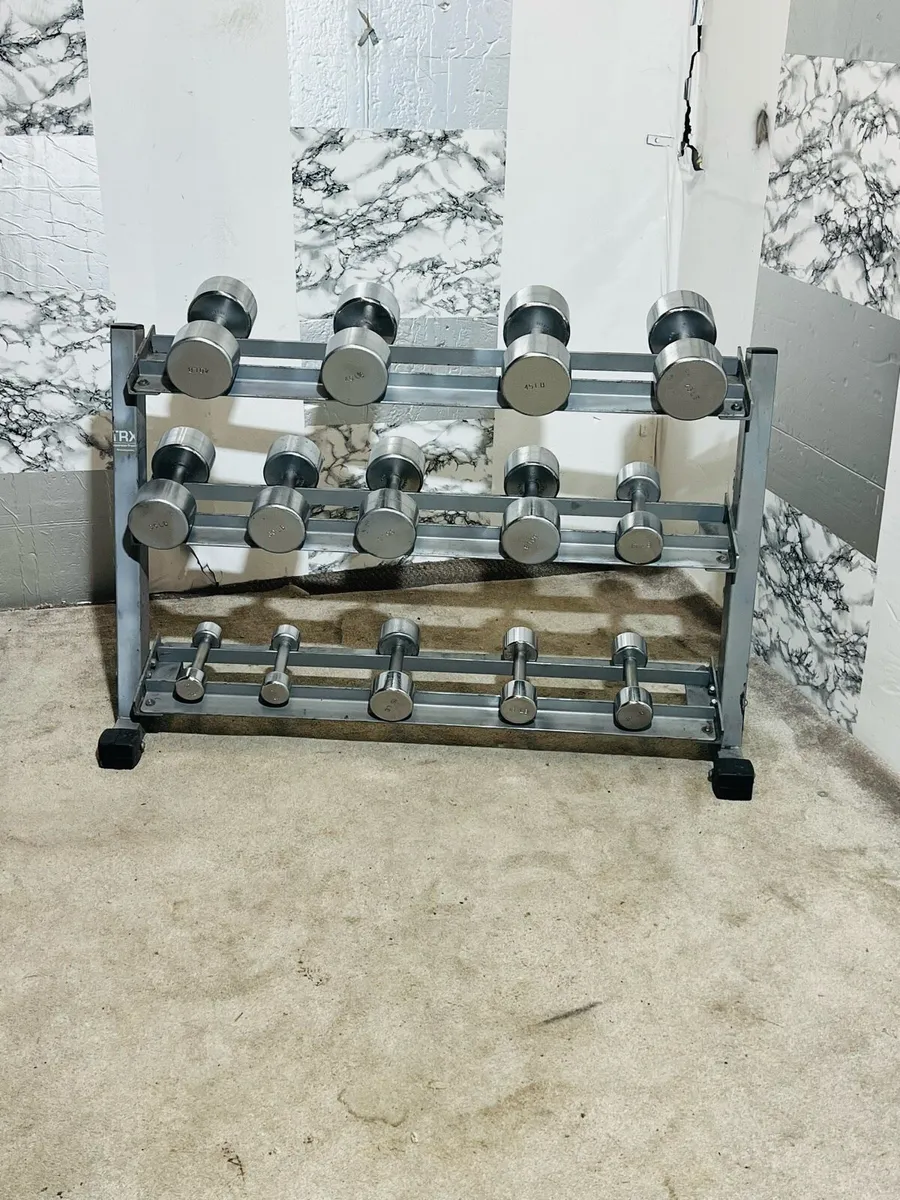 3 - tier rack with dumbbells - Image 4