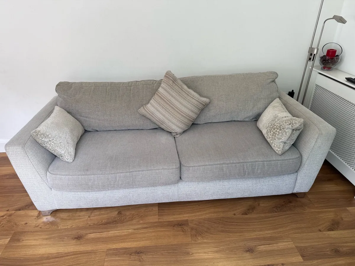 Couch with swivel chair and ottoman footstool - Image 4