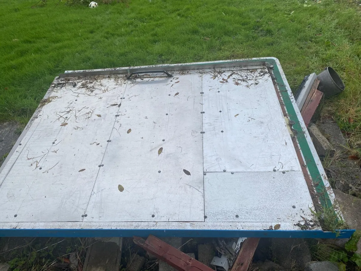 Galvanised steel door