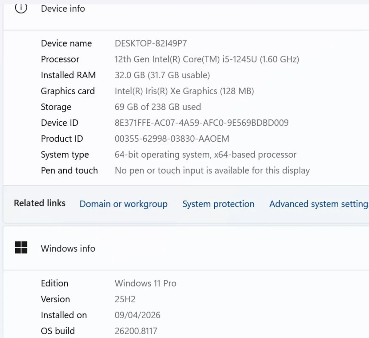 Dell Latitude 5430 i5/32gb/250ssd/win11 - Image 3
