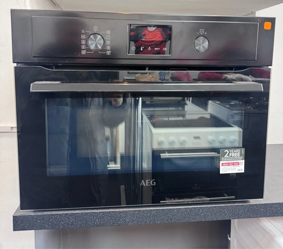 AEG 6000 built in combination microwave oven - Image 1