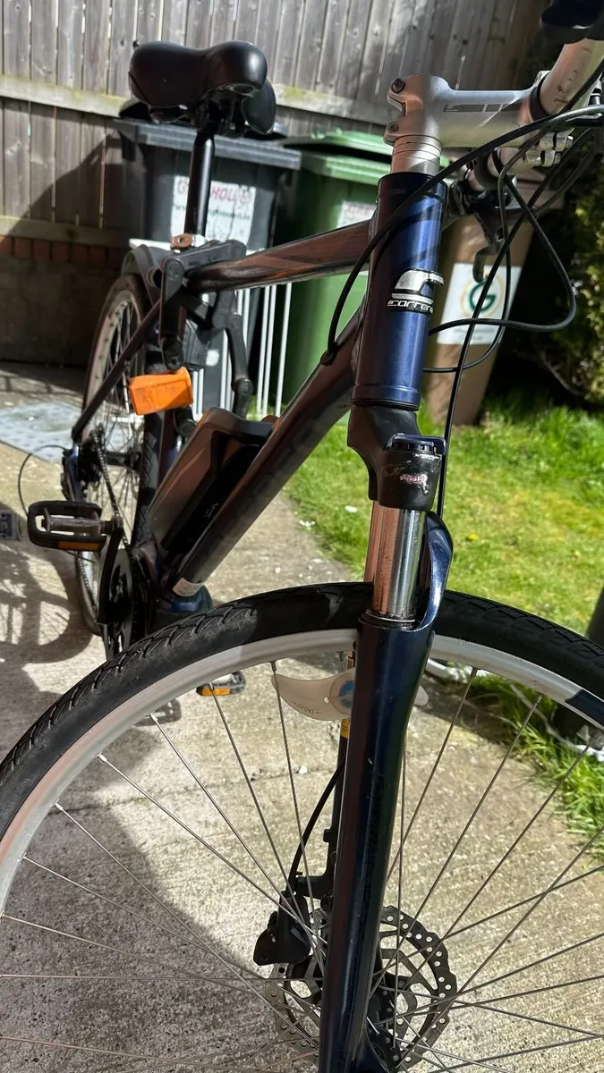 Carrera Crossfuse Mens Electric Hybrid Bike-L Fr - Image 3