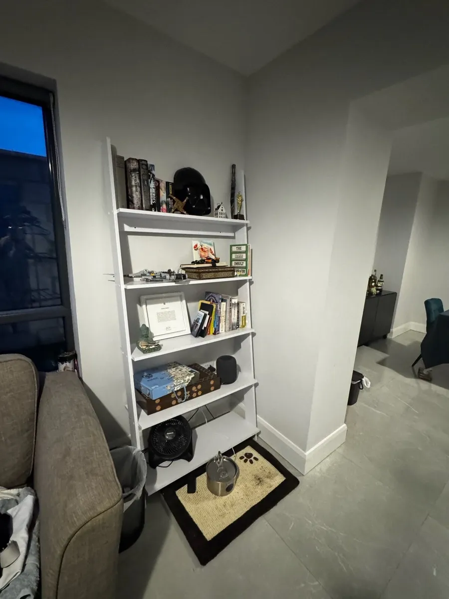 Beautiful White Ladder Bookshelf - Image 2