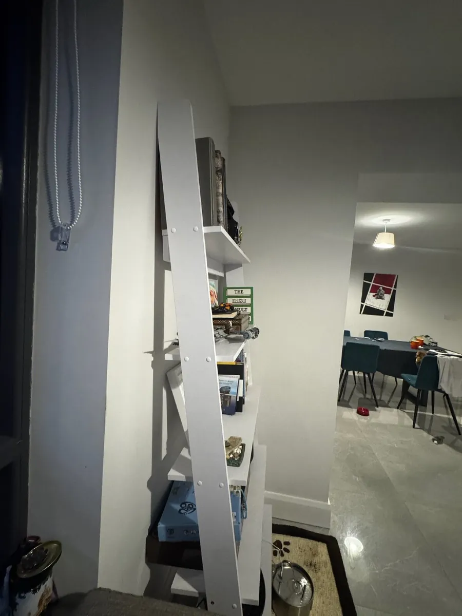 Beautiful White Ladder Bookshelf - Image 3