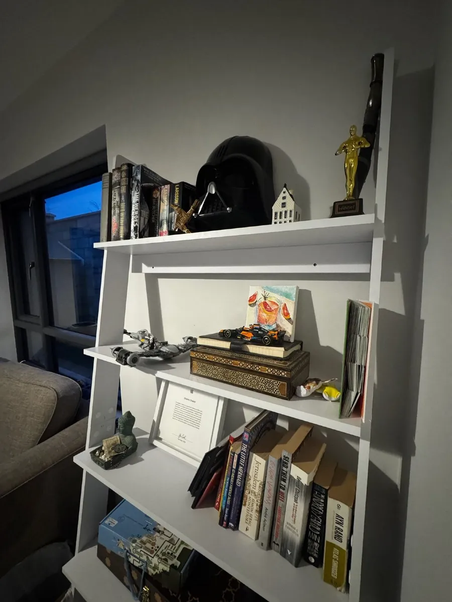 Beautiful White Ladder Bookshelf - Image 4