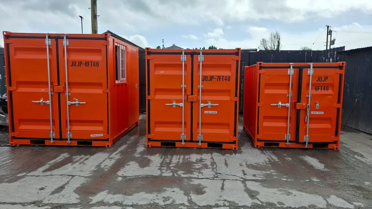 7ft Office Container – Window, Pedestrian Door - Image 3