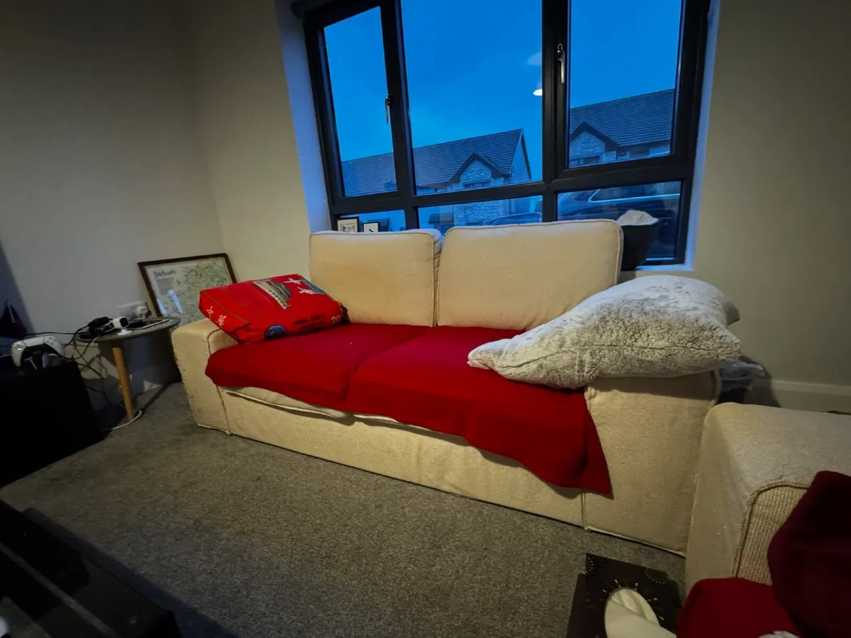 IKEA Beige/Cream Coloured Kivik Sofa - Image 2