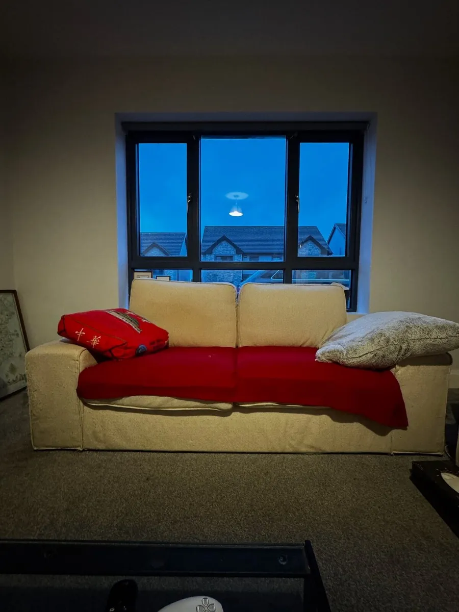 IKEA Beige/Cream Coloured Kivik Sofa - Image 3