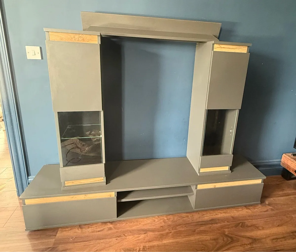 Tv unit console table media wall - Image 3