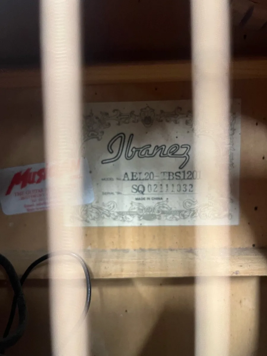 Ibanez AEL20-TBS1201 Semi Acoustic Guitar - Image 3