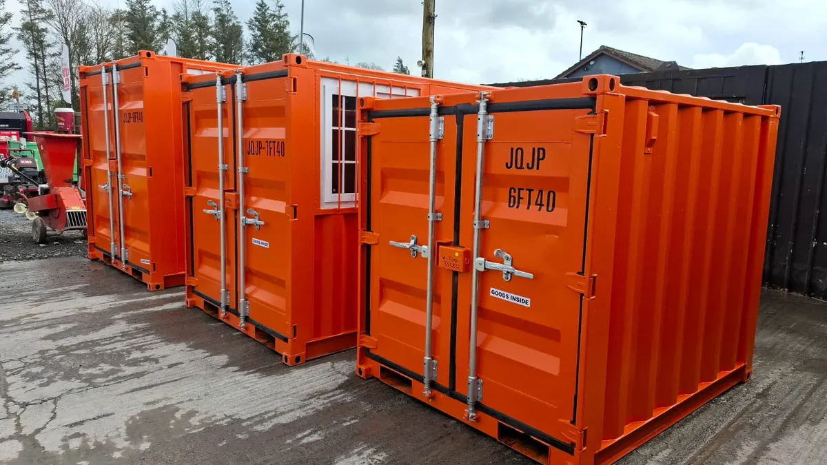 6ft Office Container – Window, Pedestrian Door - Image 1