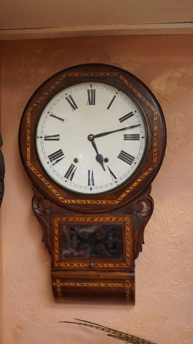 19th Century Anglo-American Wall Clock - Image 2