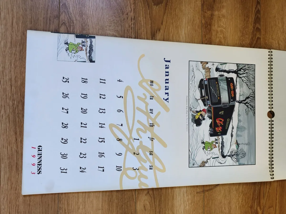 1992 & 1993 Guinness Calenders - Image 3