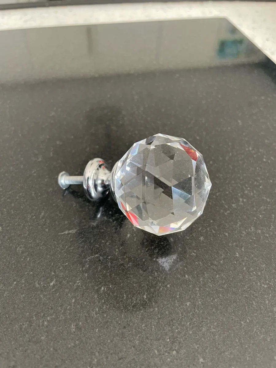 14 Crystal Cabinet Door Handles 4cm size - Image 1