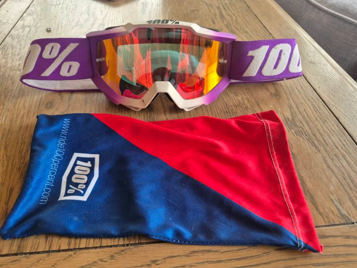 Lazer Phoenix Mtb Helmet size S with 100% goggles - Image 1