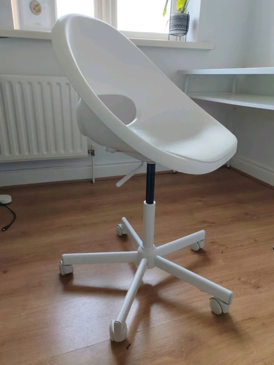 White Office Chair - Image 2