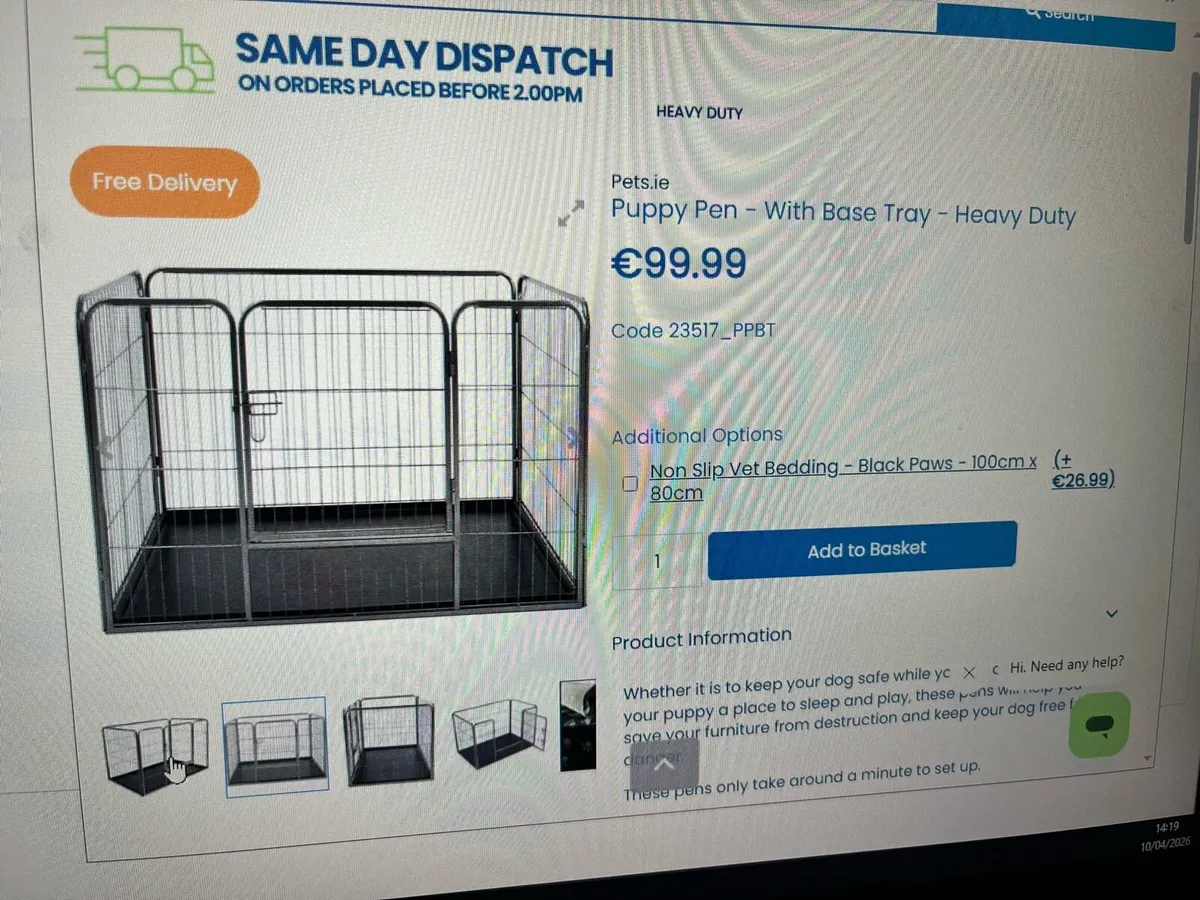 Puppy play pen - Image 1