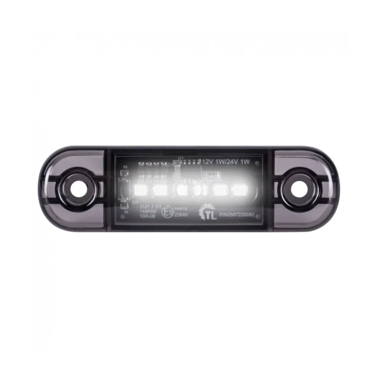 LED Marker Lamp 6LED 12/24V DARK White - Image 1