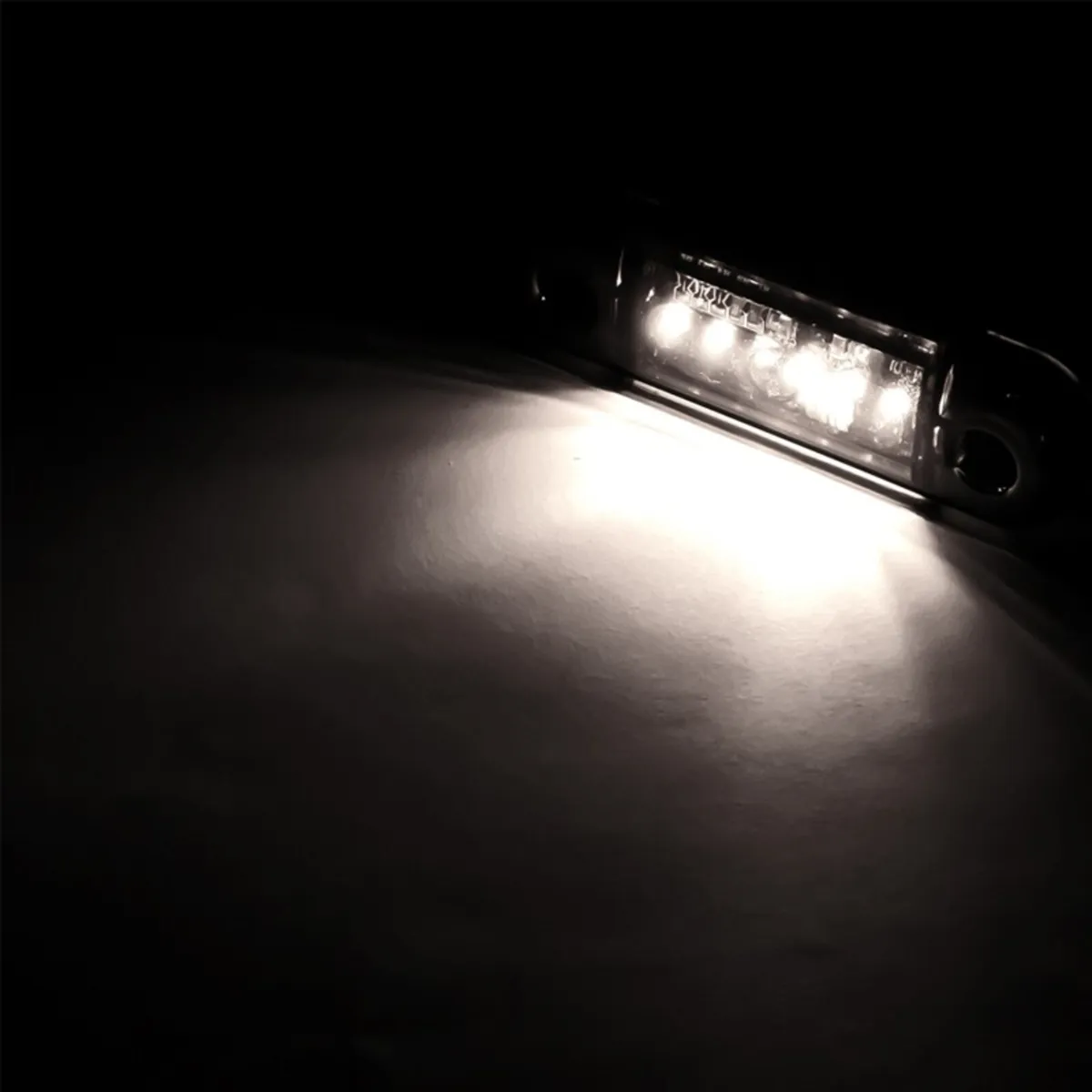 LED Marker Lamp 6LED 12/24V DARK White - Image 2