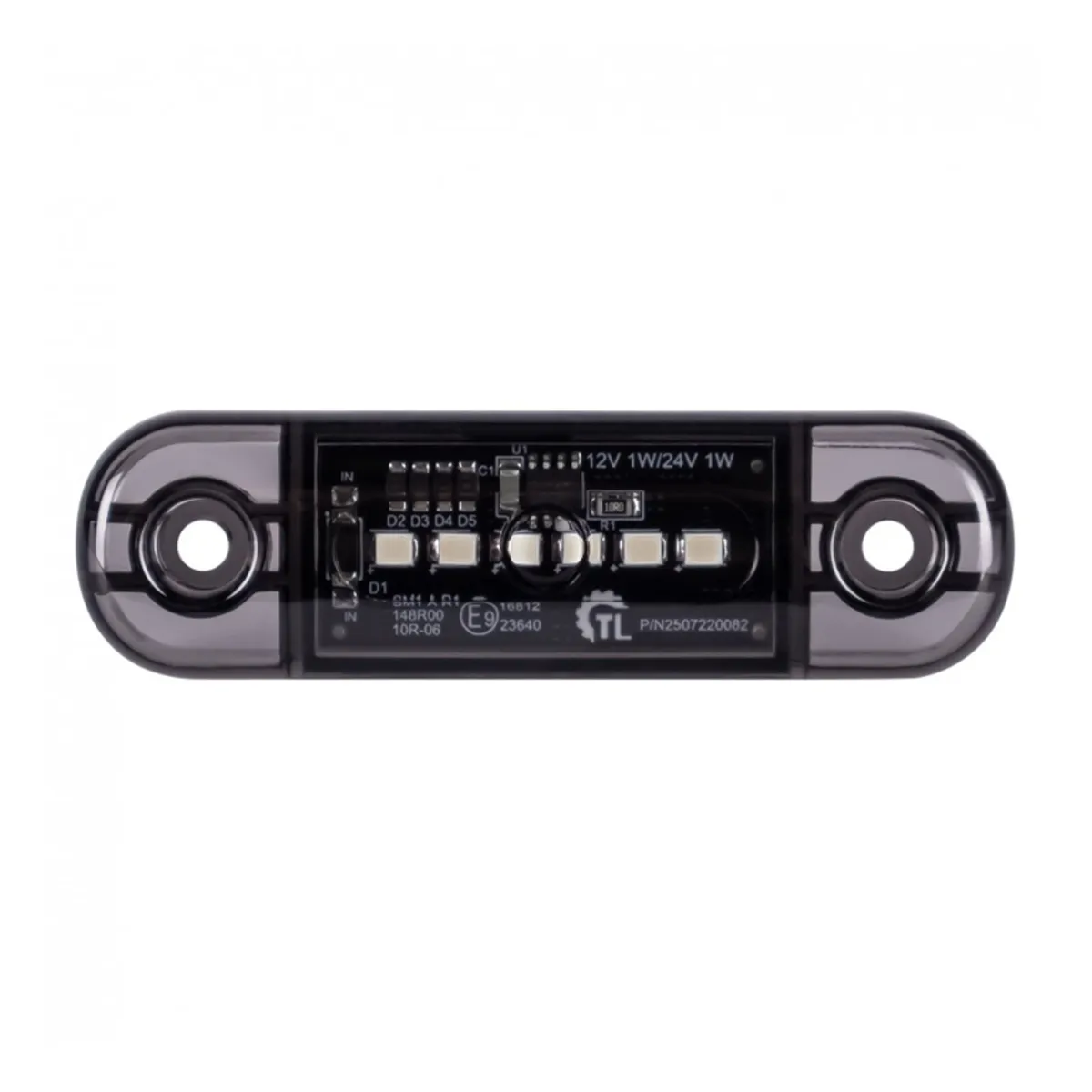 LED Marker Lamp 6LED 12/24V DARK White - Image 3