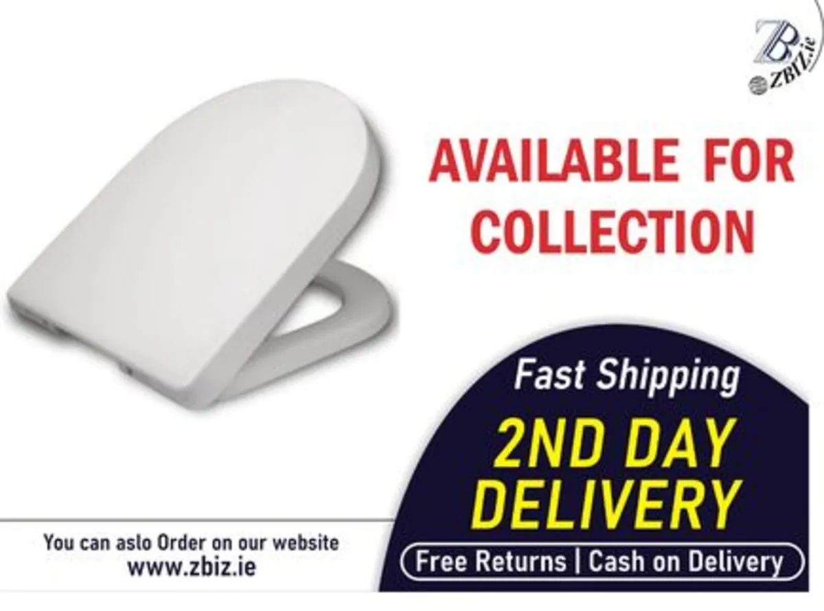 Soft System Lid Cover Close Toilet Seat - Image 1