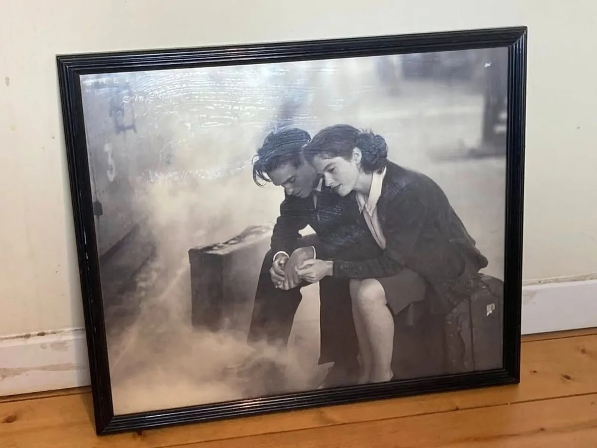 Large Framed Vintage “Au Revoir” Print | Wall Art - Image 2