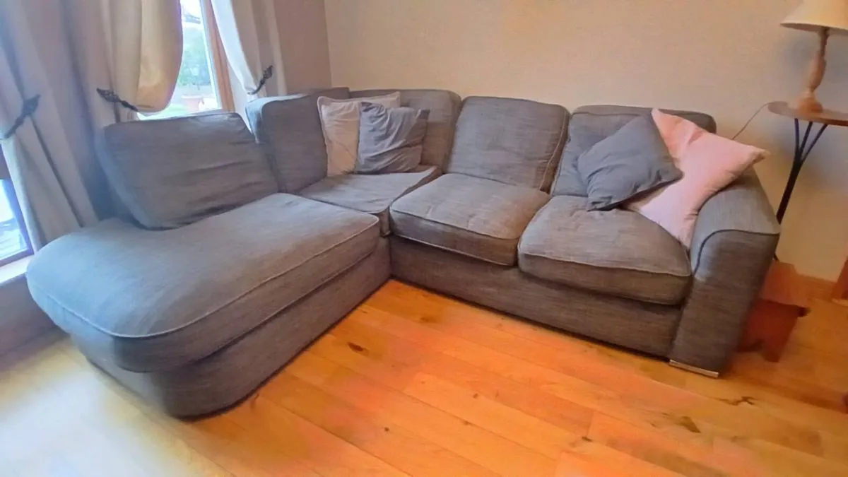 Grey L Shape Sofa - Ballisodare - Image 3