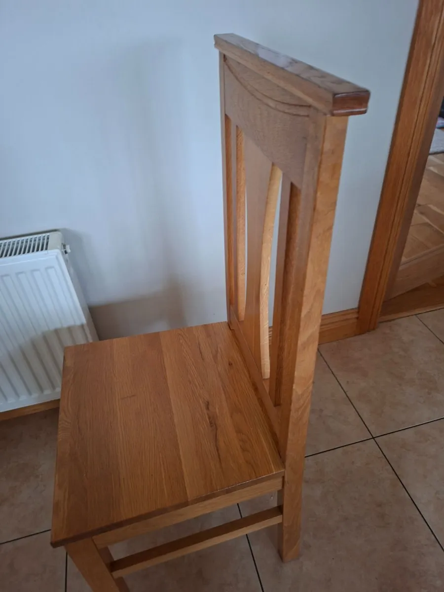 6 oak dining chairs - Image 2