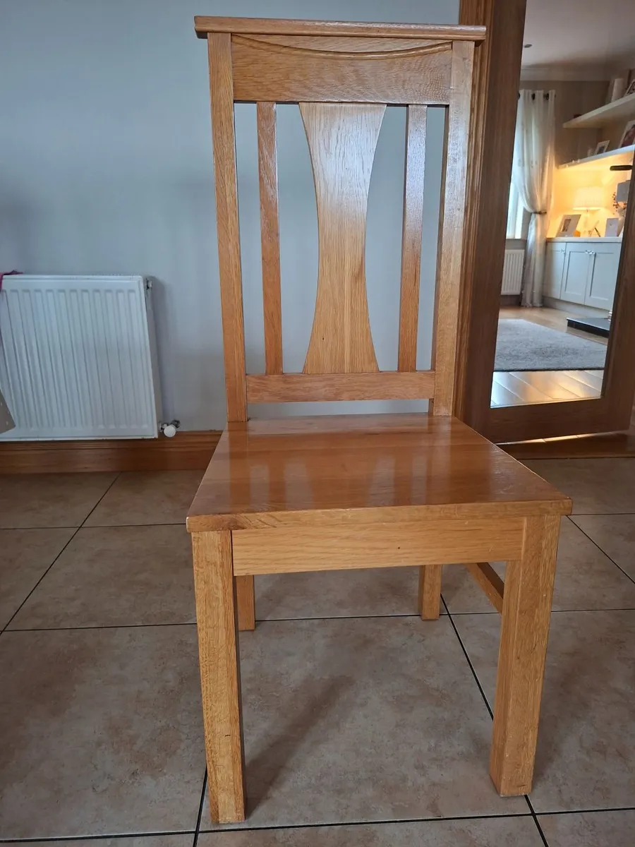 6 oak dining chairs - Image 3