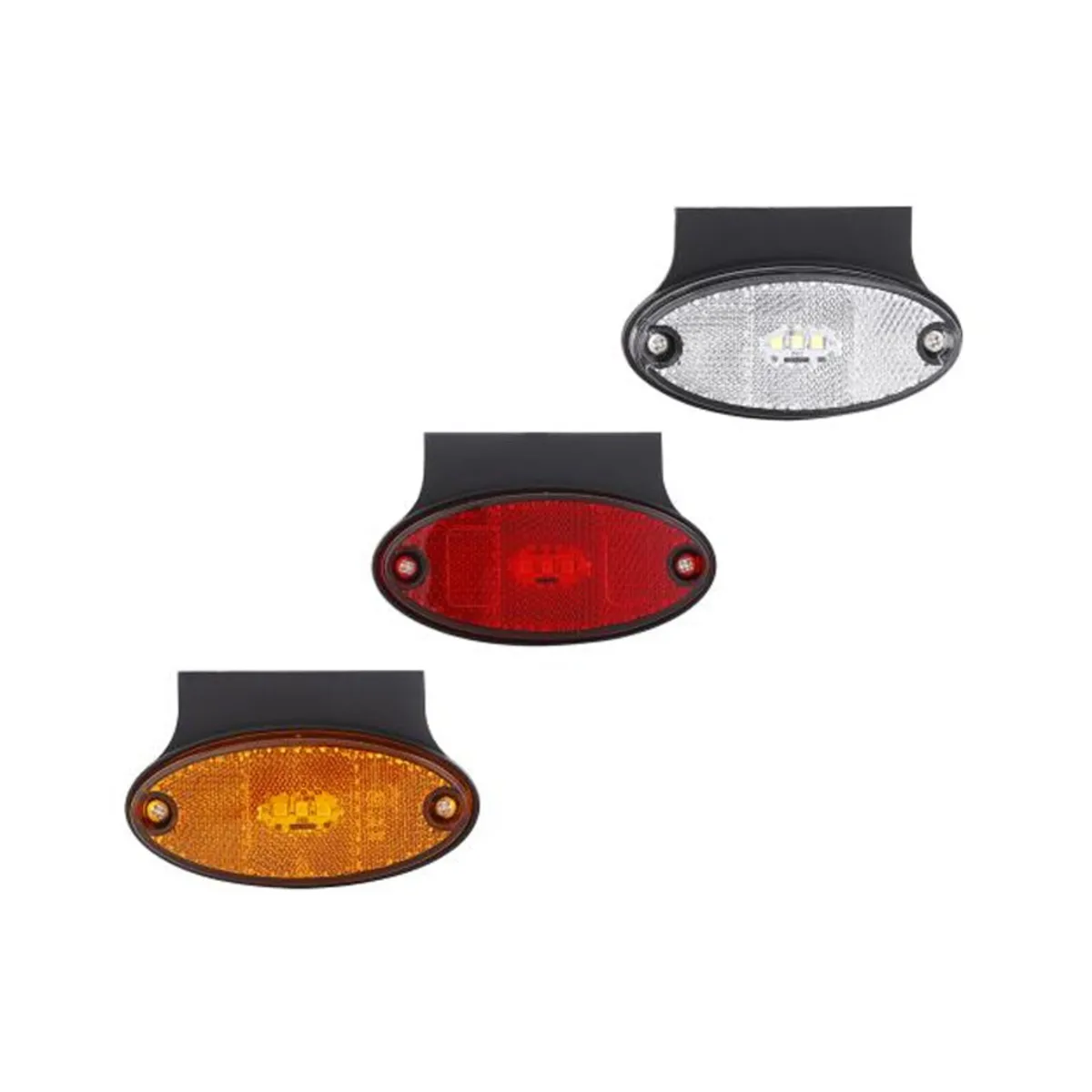 LED Oval Marker Light with Removable Bracket - Image 1