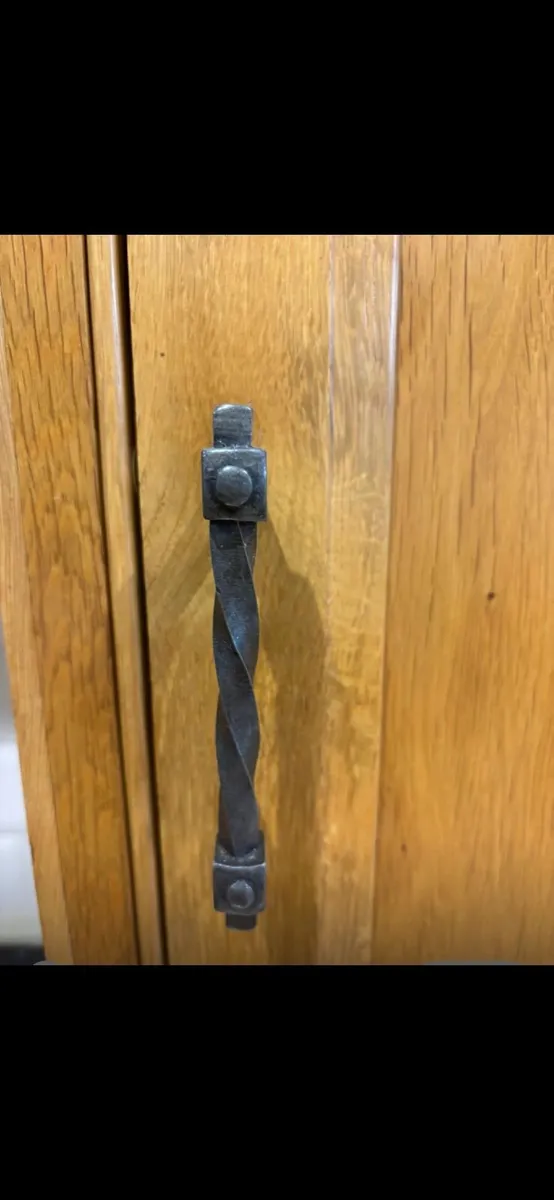 Rustic forged metal handles - Image 1