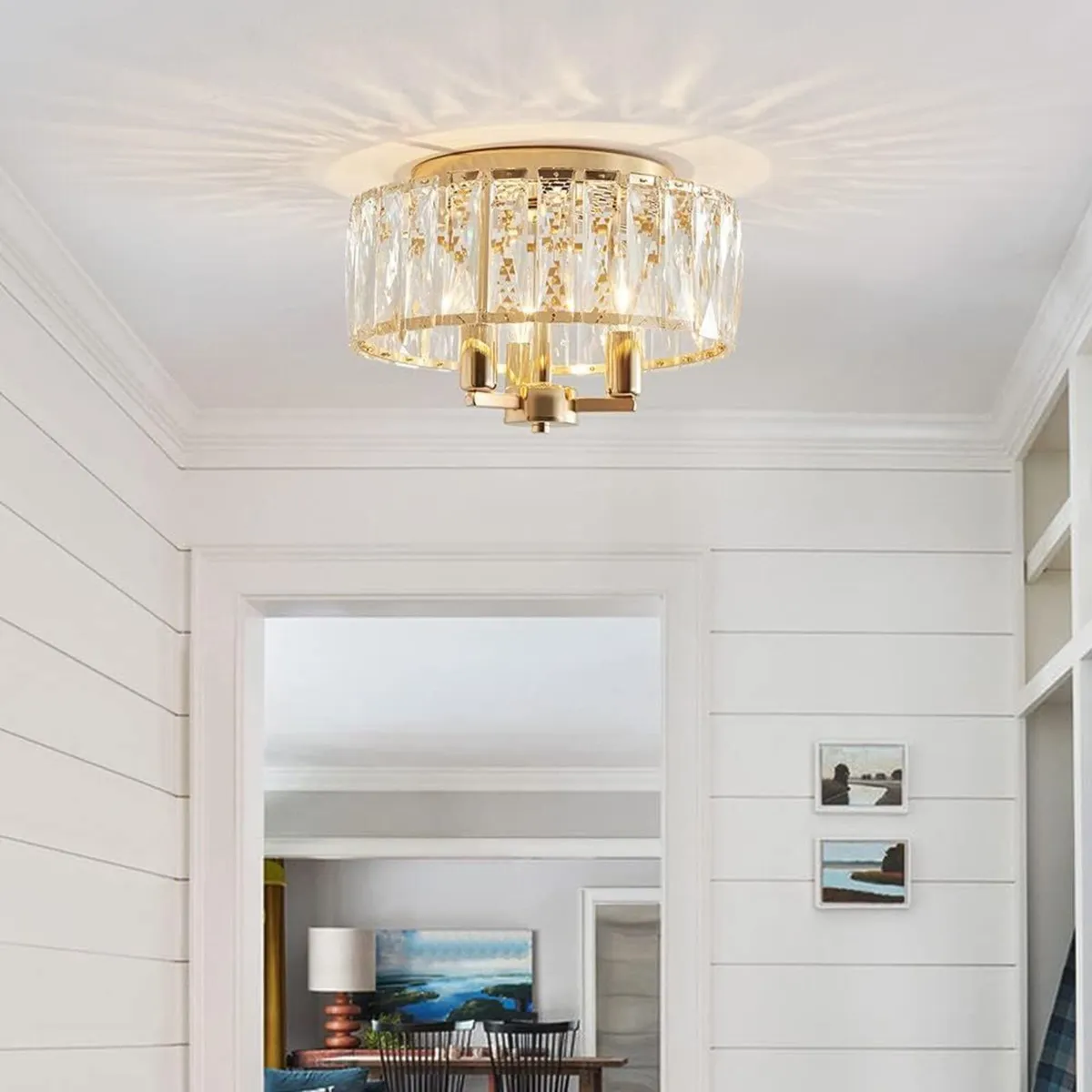 Saint Mossi K9 Crystal Flush Mount Ceiling Light - Image 4