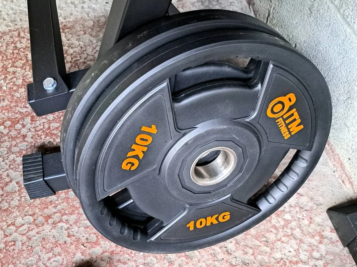 Weights including dumbells and bench - Image 2