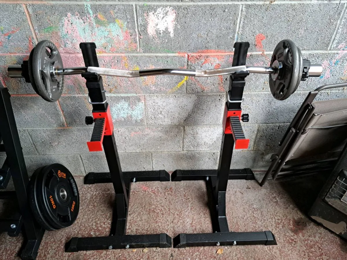 Weights including dumbells and bench - Image 3