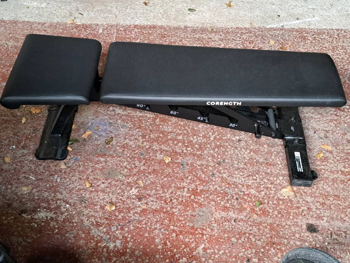 Weights including dumbells and bench - Image 4