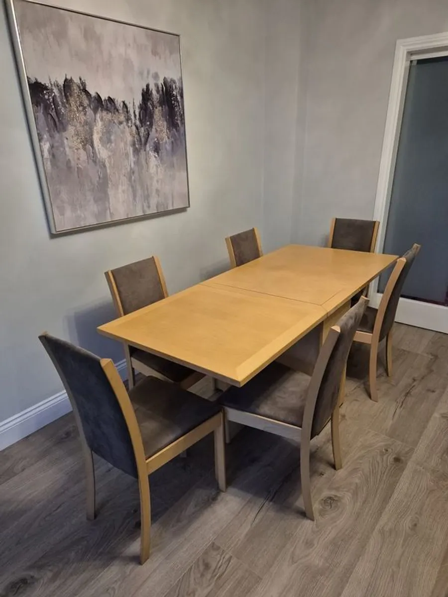 Skovby Multi Function Table (3 styles) & 6 Chairs - Image 1