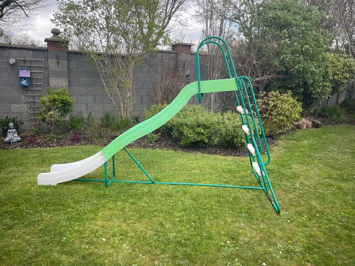 Children’s Double Wave Garden Slide - Image 3